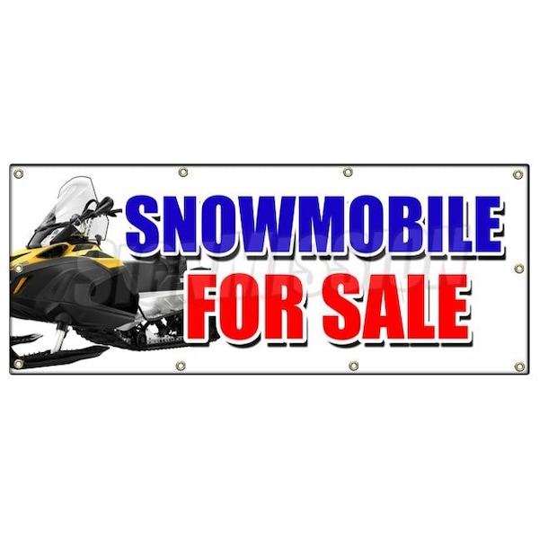 SNOWMOBILE FOR SALE BANNER SIGN snowmachine all brands financing sale